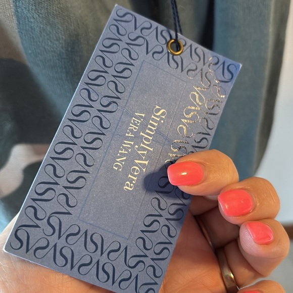 Vera wang NEW teal green gray partial sheer cardigan netting mesh / button up XL - Picture 8 of 14